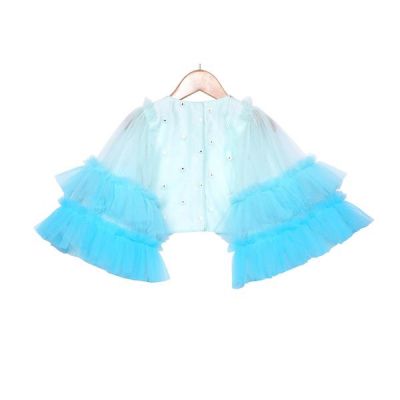 Ombre Blue Waterfall Skirt Set