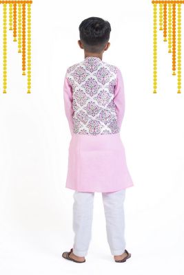 Pink cotton kurta 